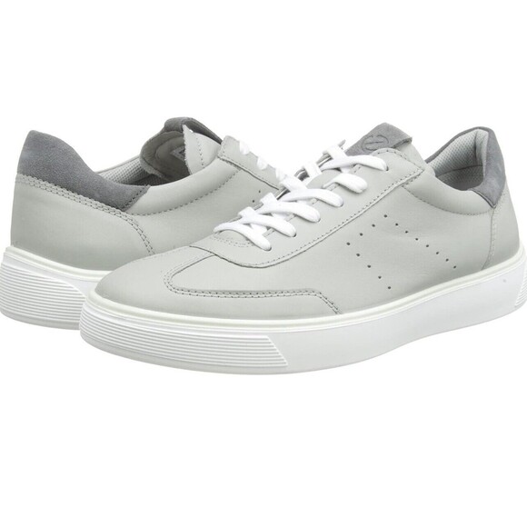 ECCO Men’s Street Tray Tennis Sneaker I’m Concrete/Titanium Sz 40=6/6 1/2 New - Picture 1 of 13